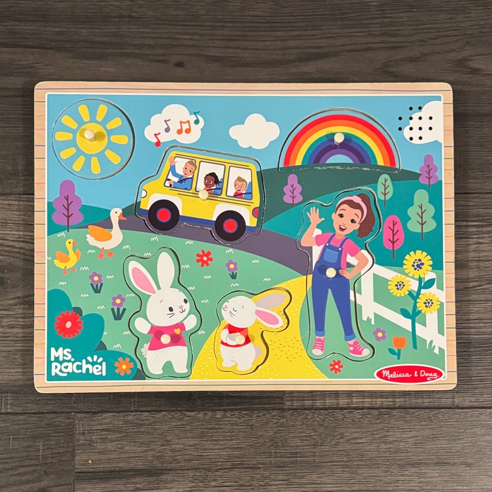 Melissa & Doug Ms. Rachel Vibrant Playful Puzzle